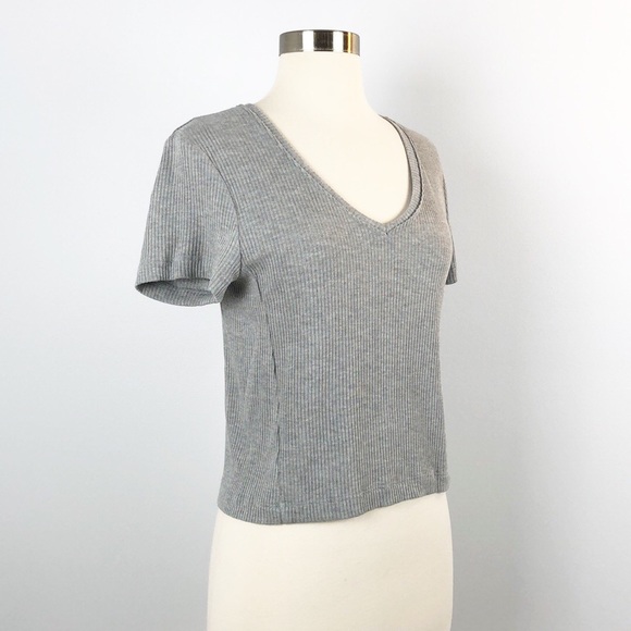 PST Cropped Top Tee Gray Size XL - Picture 5 of 8